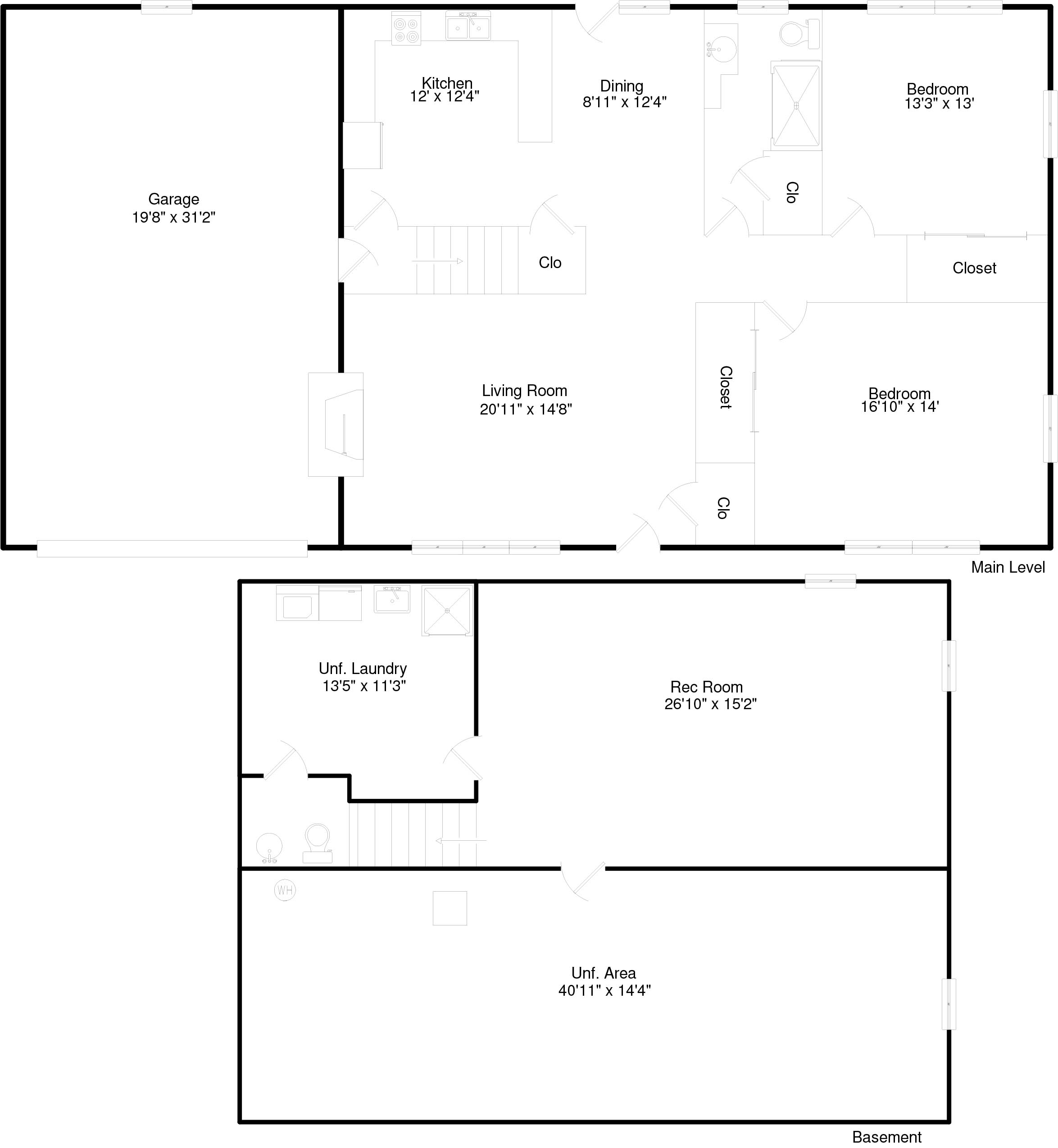 415 E Christine Drive, Decatur, IL Floorplan